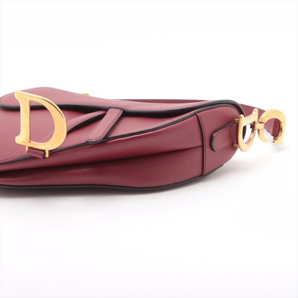 SOLD OUT ❌ Christian Dior Saddle Medium Bag Leather bag Red - Picture 3 of 10
